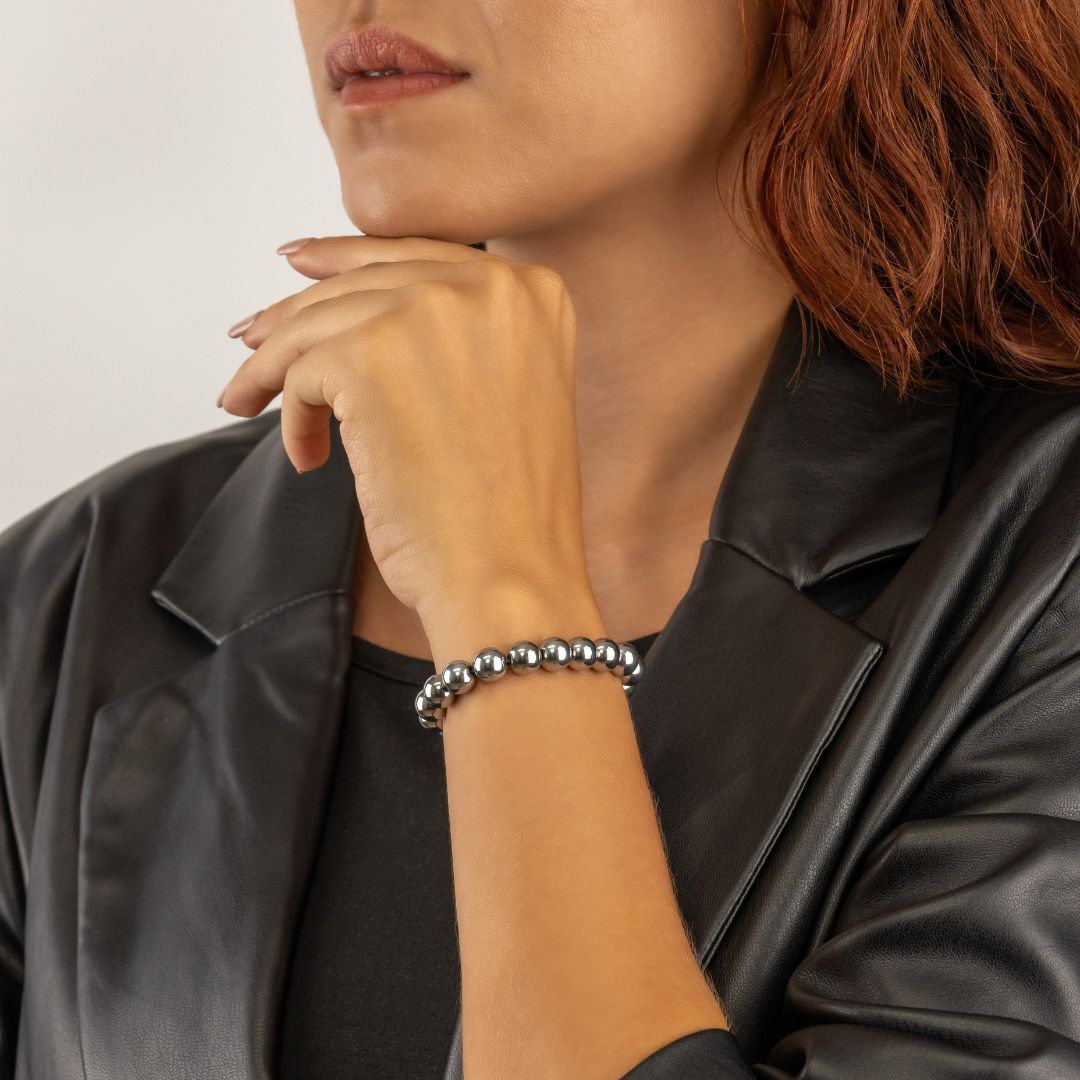 Natural Hematite Bracelet - AAA Quality (8mm)