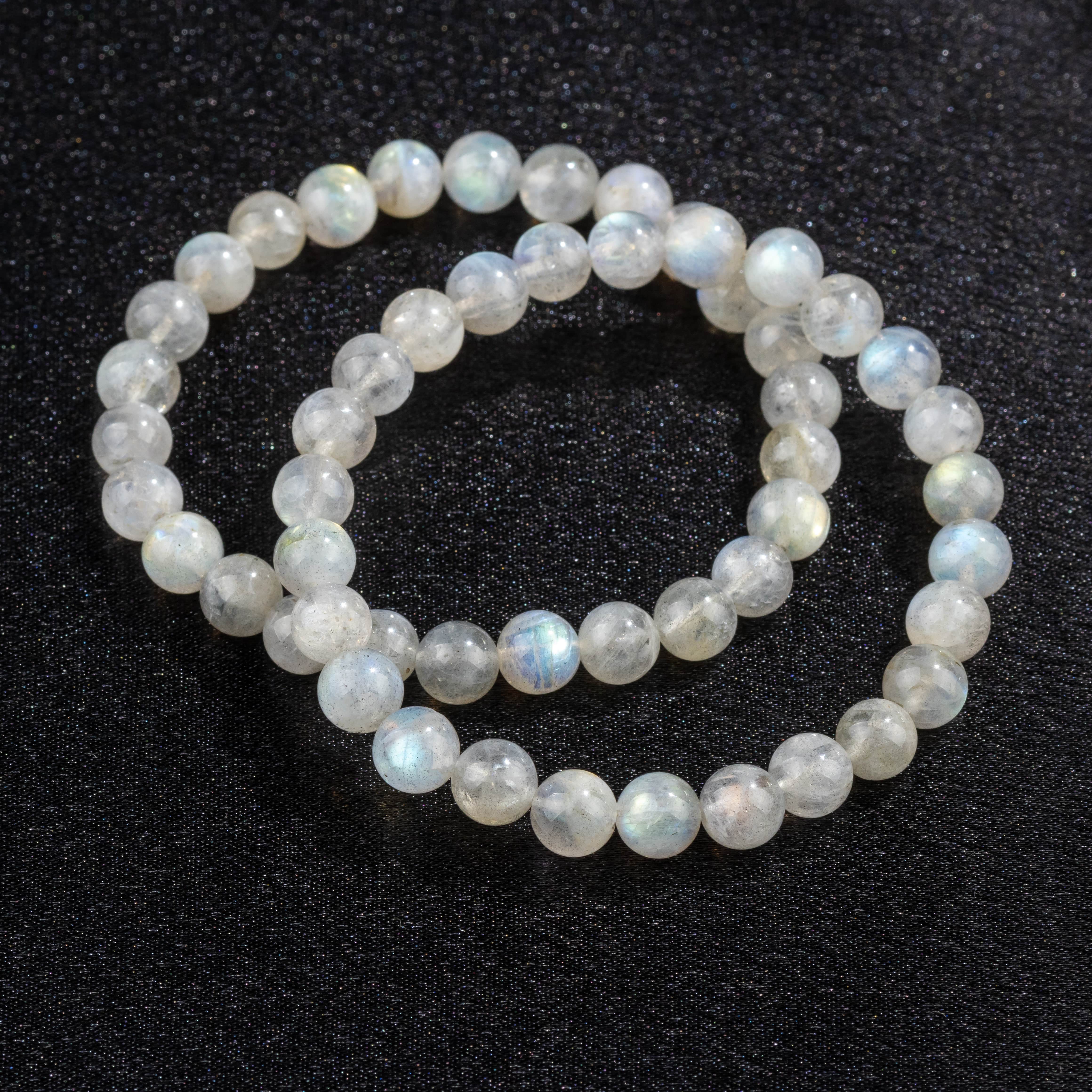 Natural Labradorite Bracelet - Grade A (8mm)