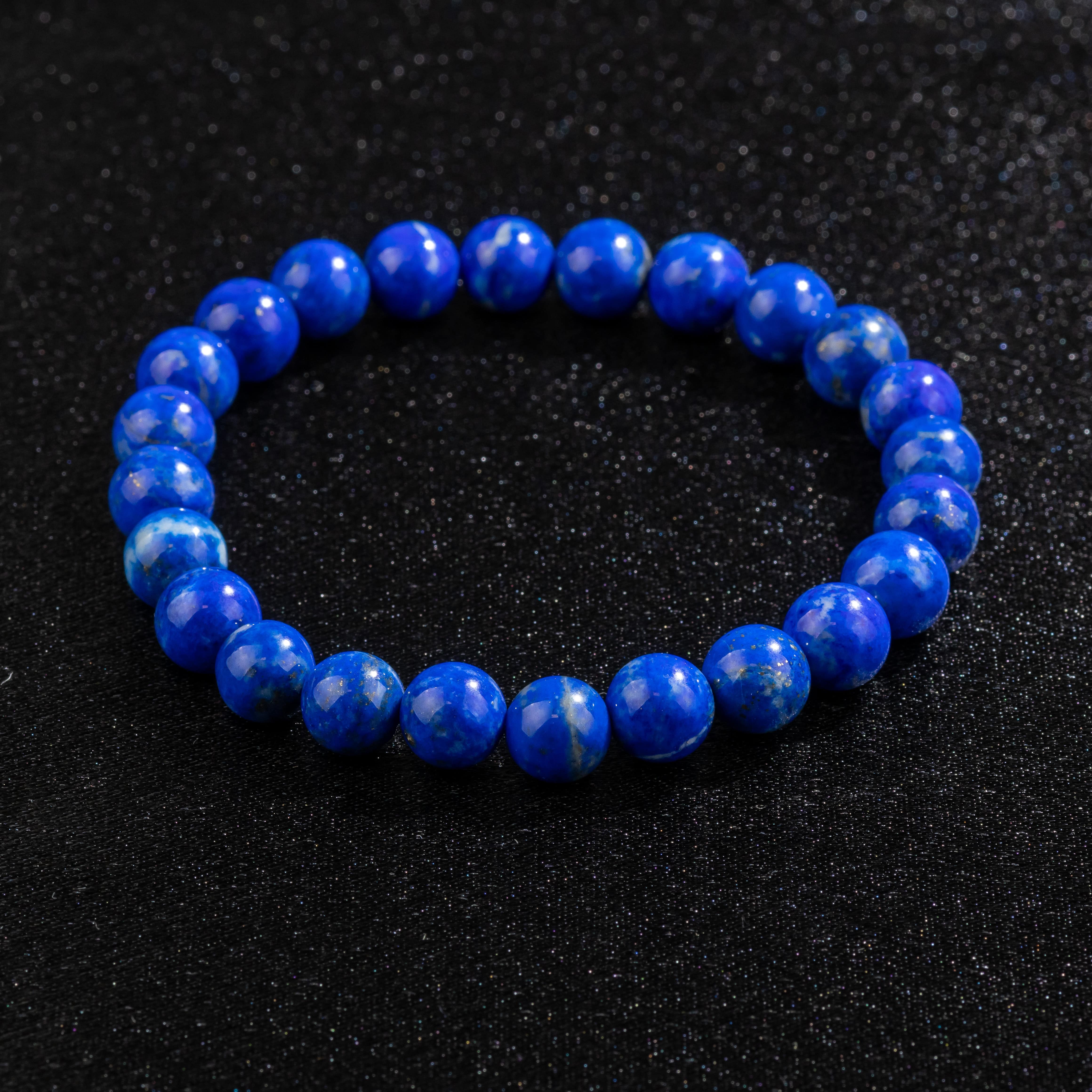 Natural Lapis Lazuli Bracelet - Grade A (8mm)