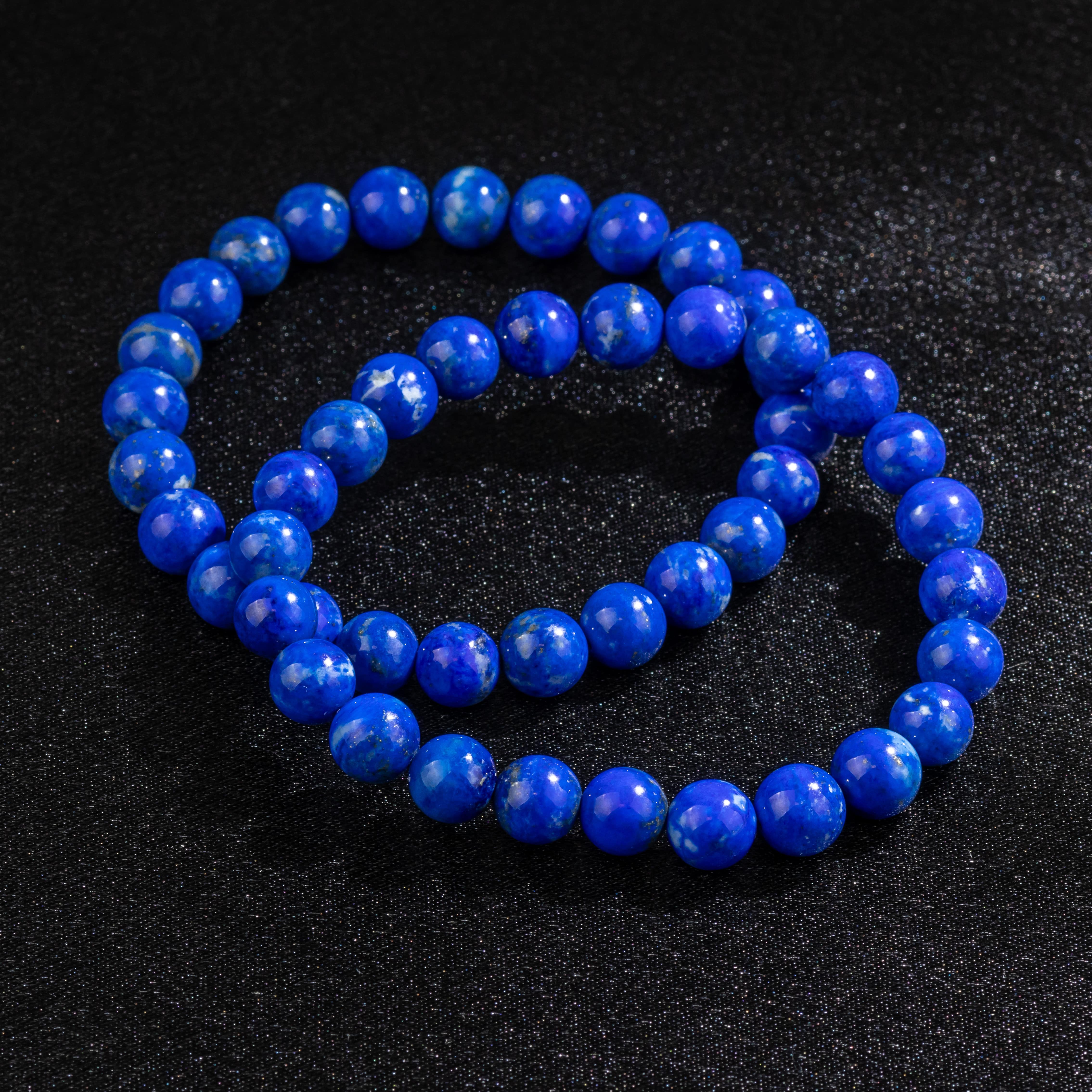 Natural Lapis Lazuli Bracelet - Grade A (8mm)
