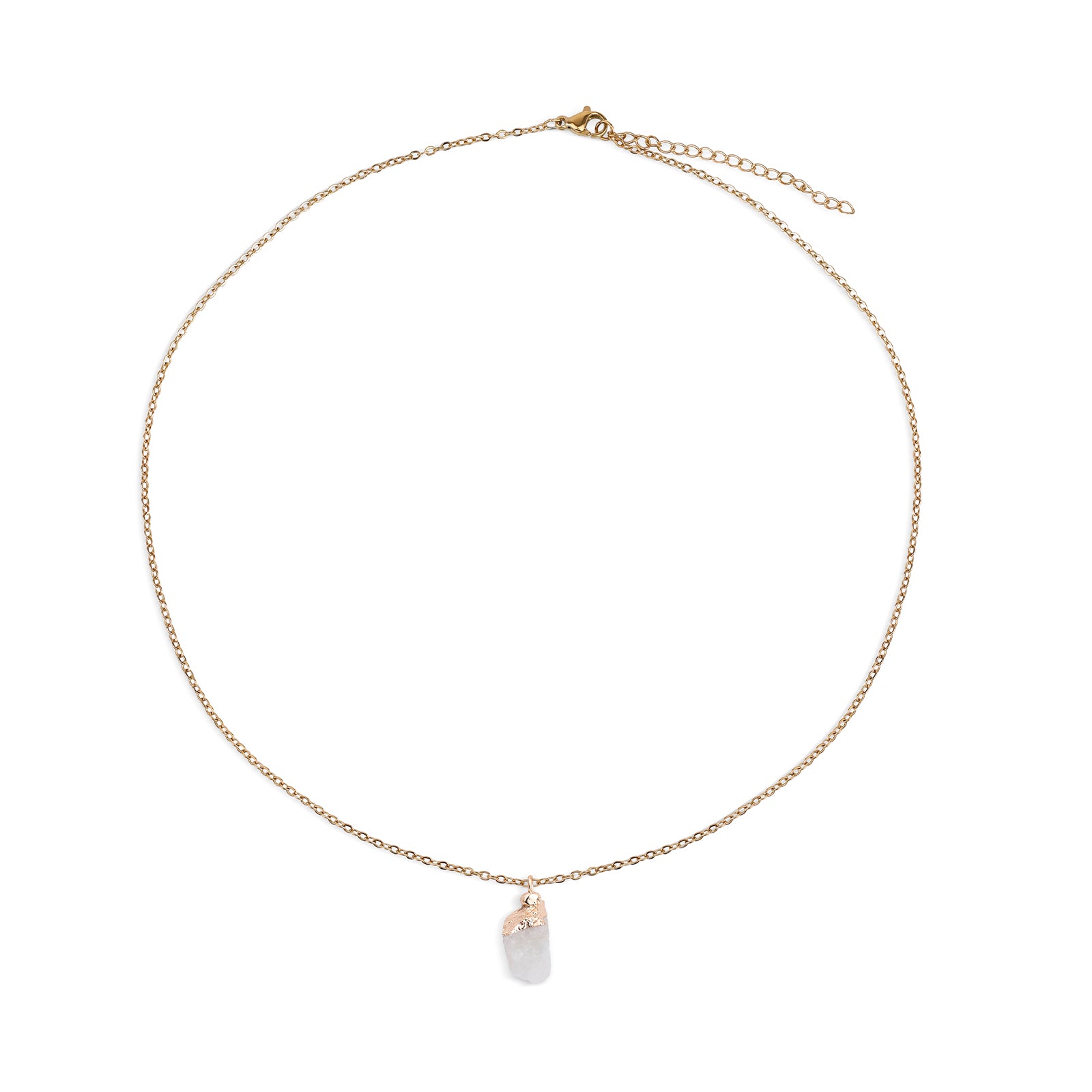 Natural Moonstone Necklace – June (Raw Stone)