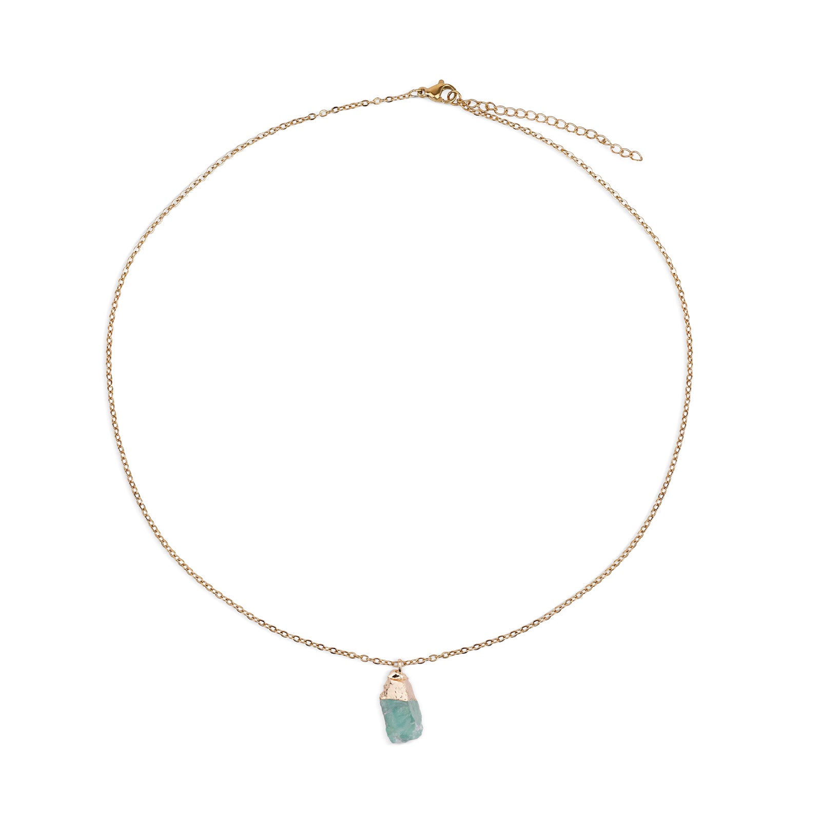 Natural Peridot Necklace – August (Raw Stone)