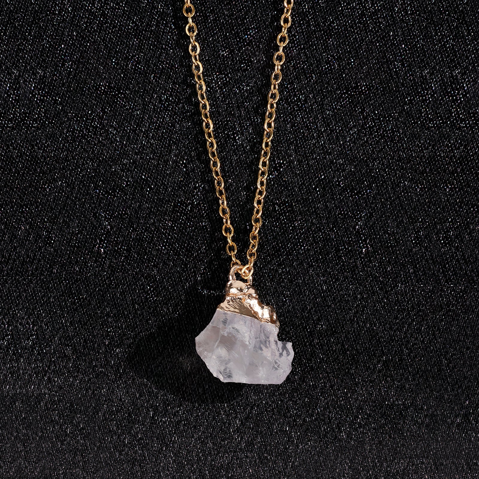 Natural Diamond Necklace – April (Raw Stone)