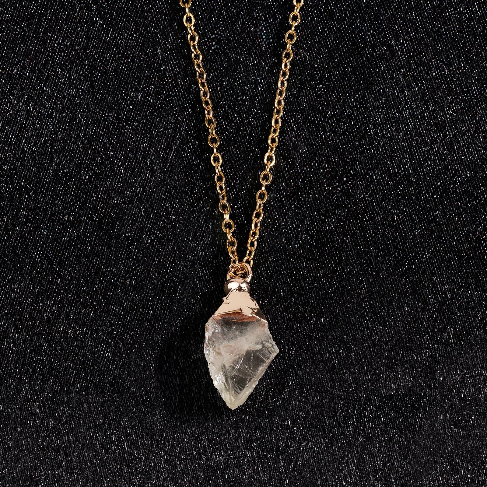 Natural Citrine Necklace – November (Raw Stone)