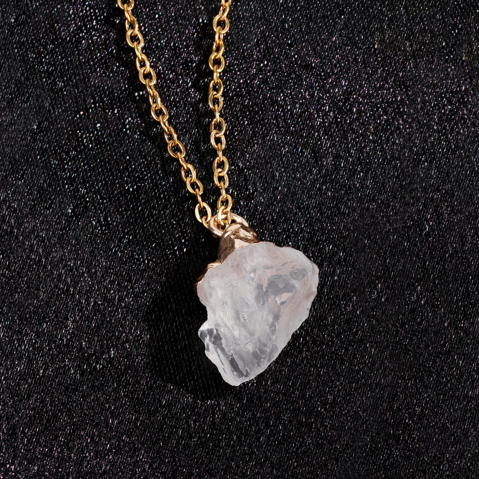 Natural Diamond Necklace – April (Raw Stone)