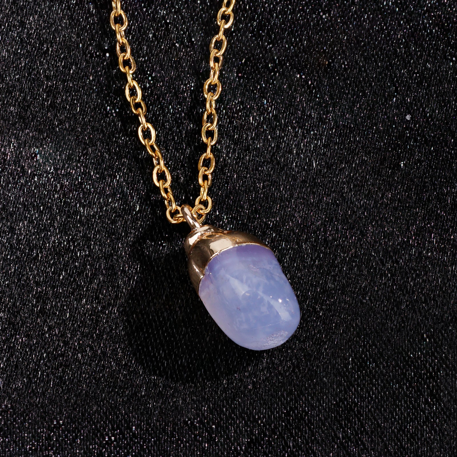 Natural Tanzanite Necklace – December (Raw Stone)