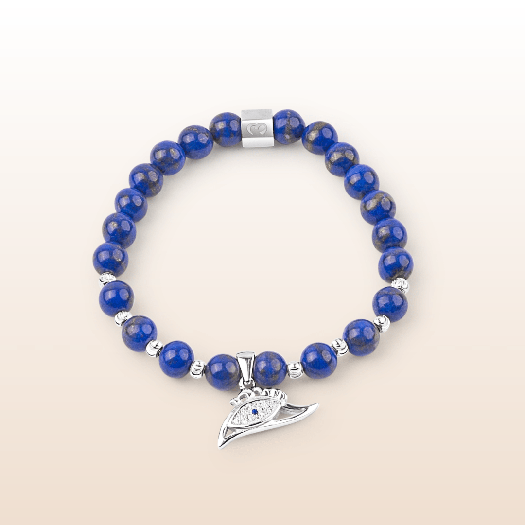 Sérénité et éveil - Bracelet Lapis-Lazuli Evil Eye