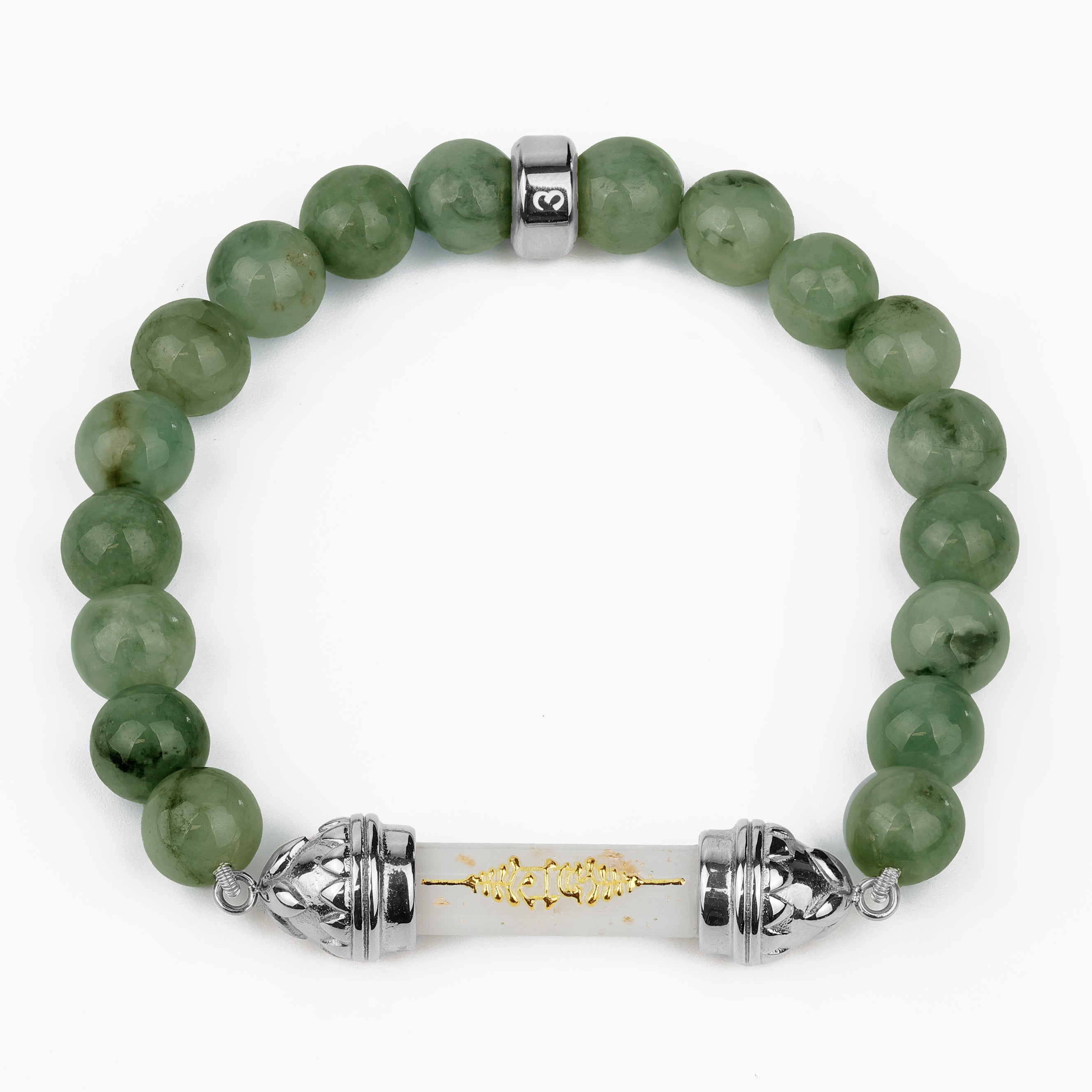 Prospérité et richesse - Bracelet en jade Amulette sacrée