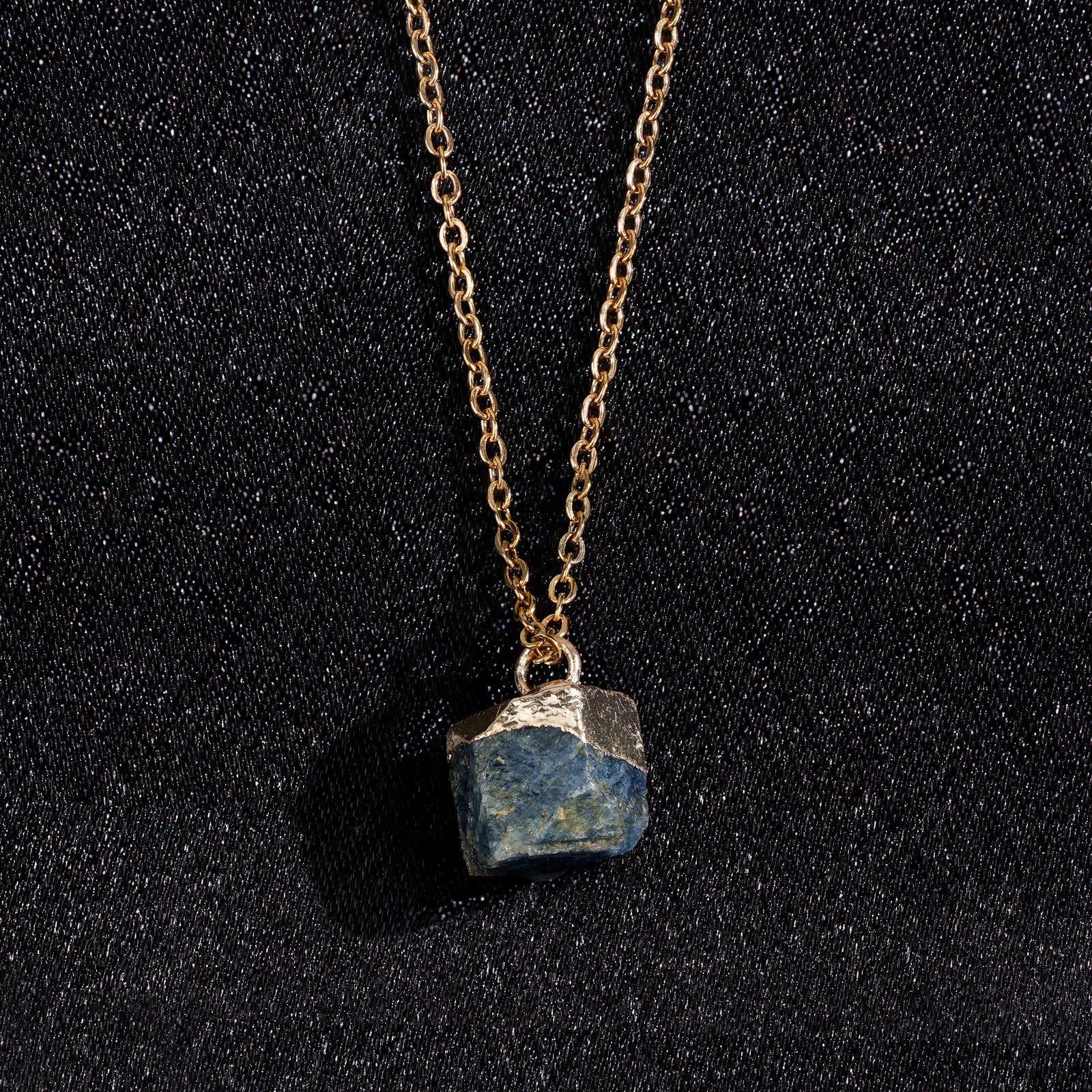 Natural Sapphire Necklace – September (Raw Stone)