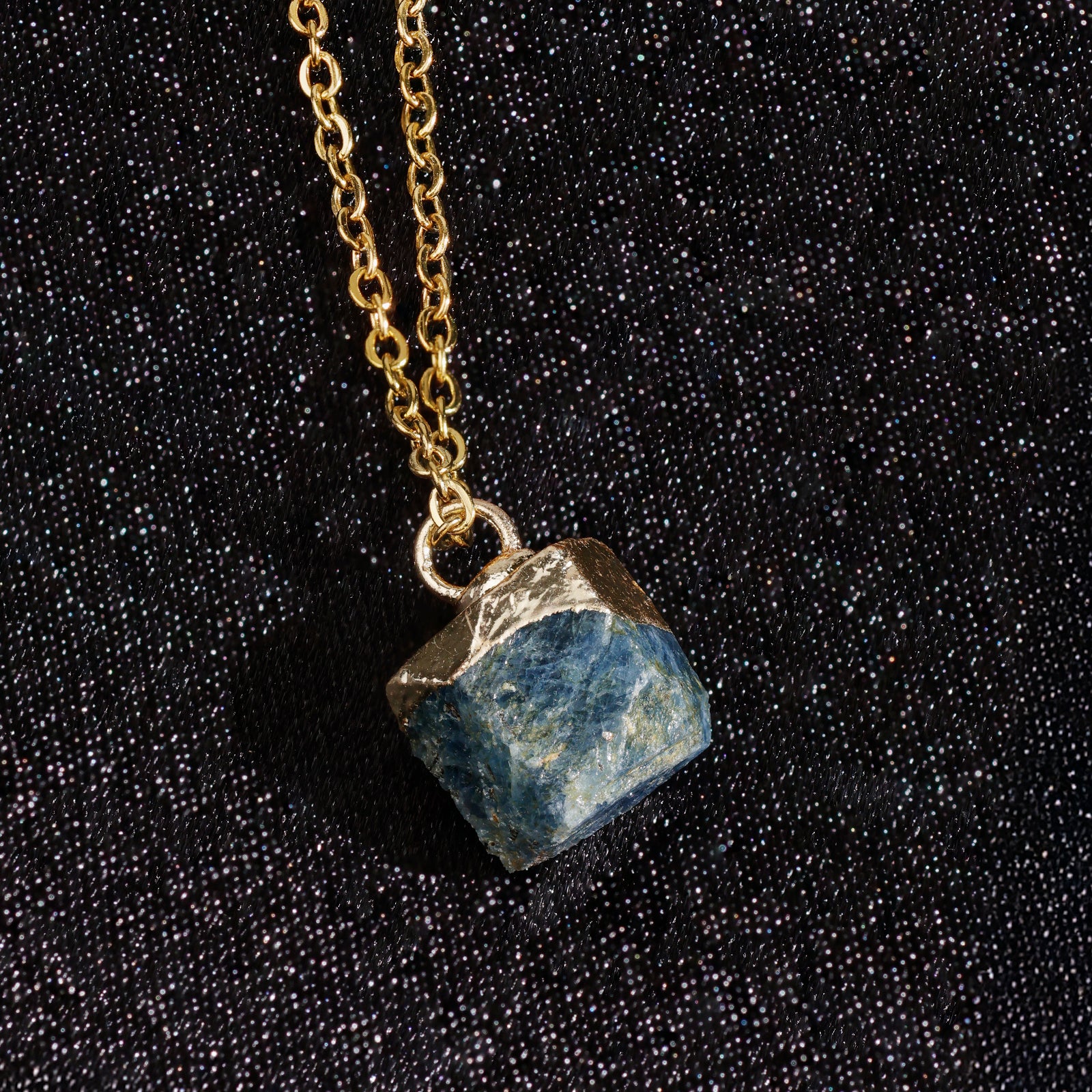 Natural Sapphire Necklace – September (Raw Stone)